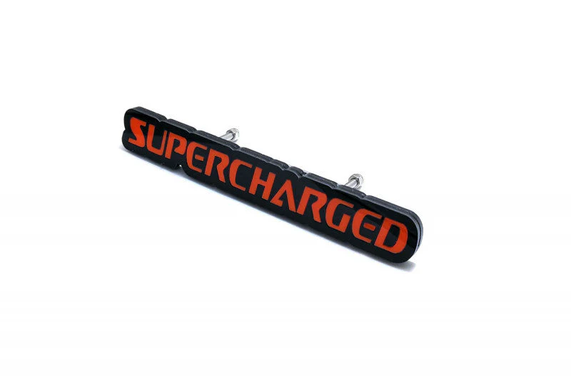 JEEP Radiator grille emblem with Supercharged logo - Image 3