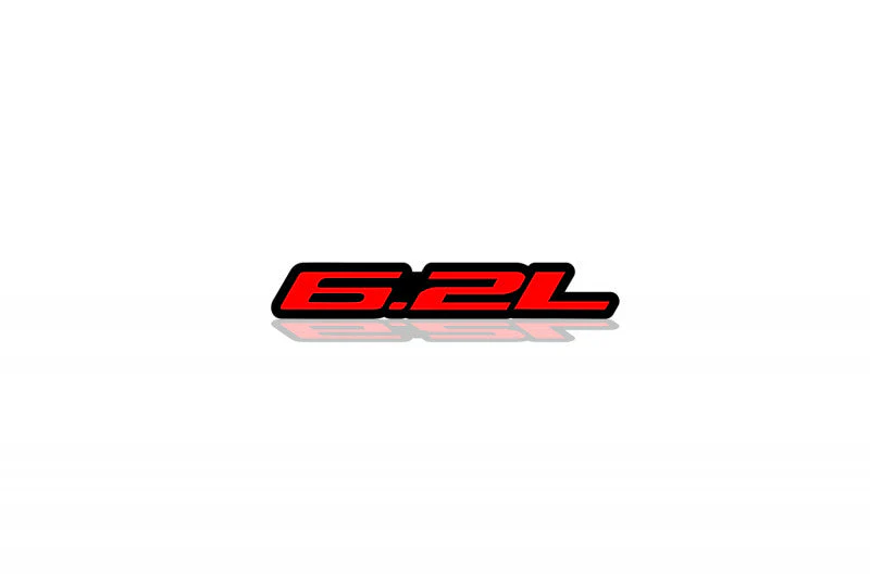 Jeep tailgate trunk rear emblem with 6.2L logo (Type 2)