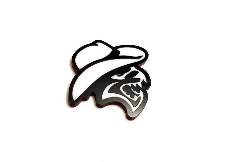 Jeep tailgate trunk rear emblem with Hellcat Cowboy logo