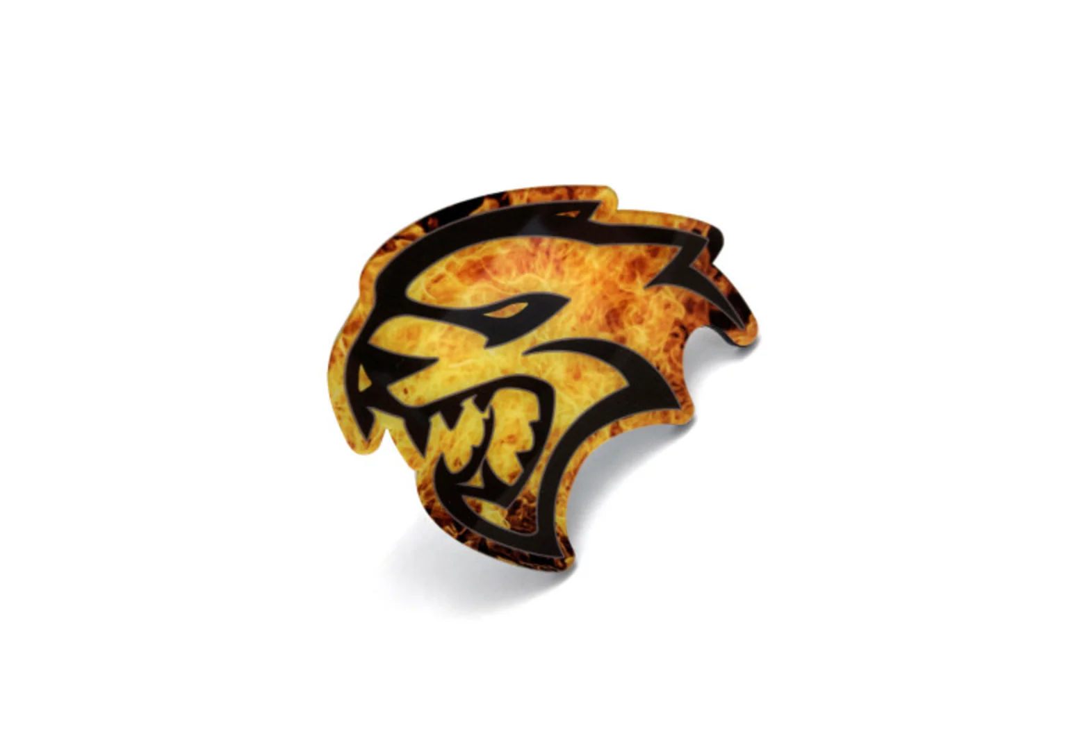 DODGE Radiator grille emblem with Hellcat Fire logo - Image 13