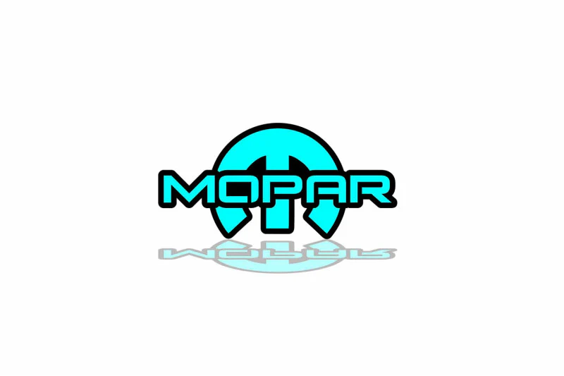 Jeep tailgate trunk rear emblem with Mopar logo (type 23)