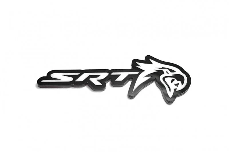 Jeep tailgate trunk rear emblem with SRT Trackhawk logo - Image 4
