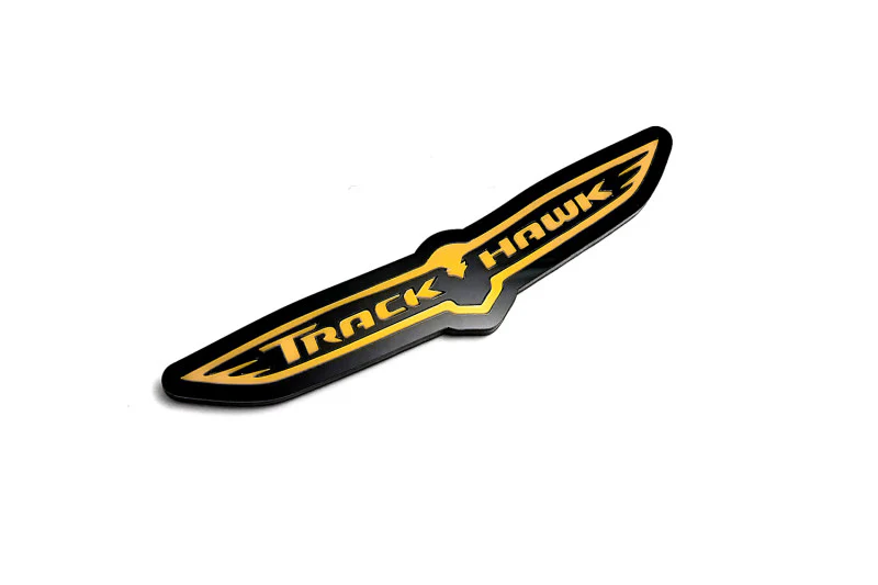 Jeep tailgate trunk rear emblem with Trackhawk logo (type 2) - Image 5