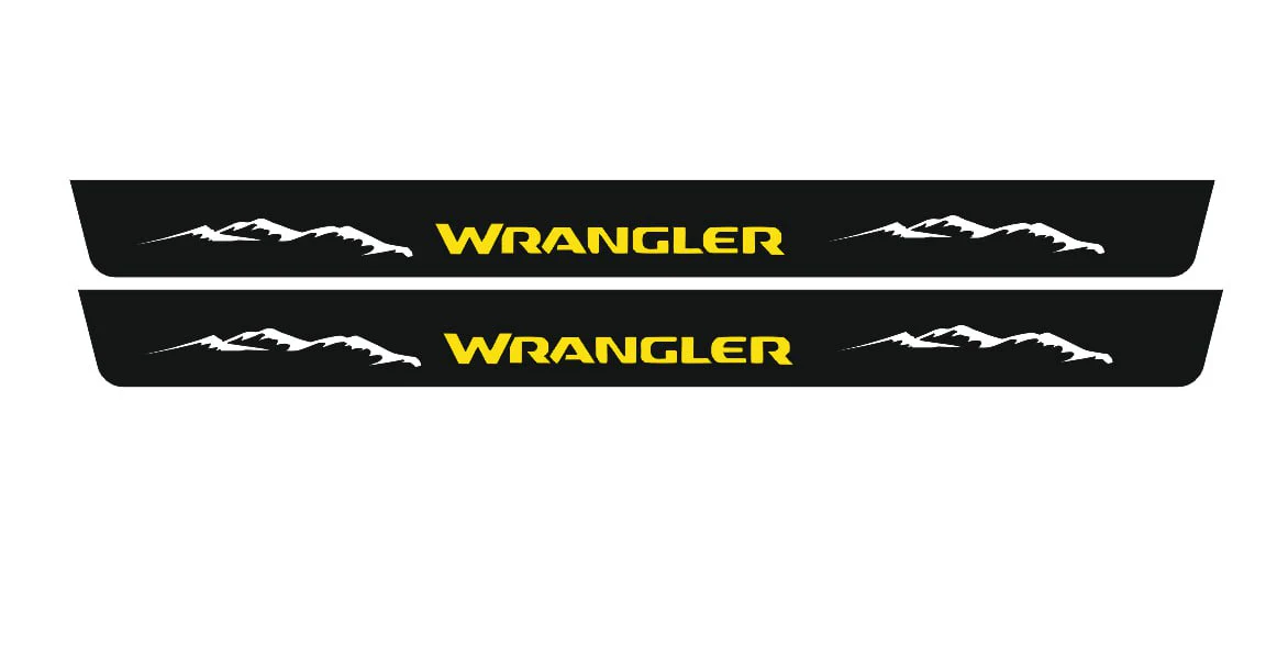 Jeep Wrangler JK 2006-2018 Door Sill Led Plate With Jeep Wrangler Logo (Type 2) - Image 4