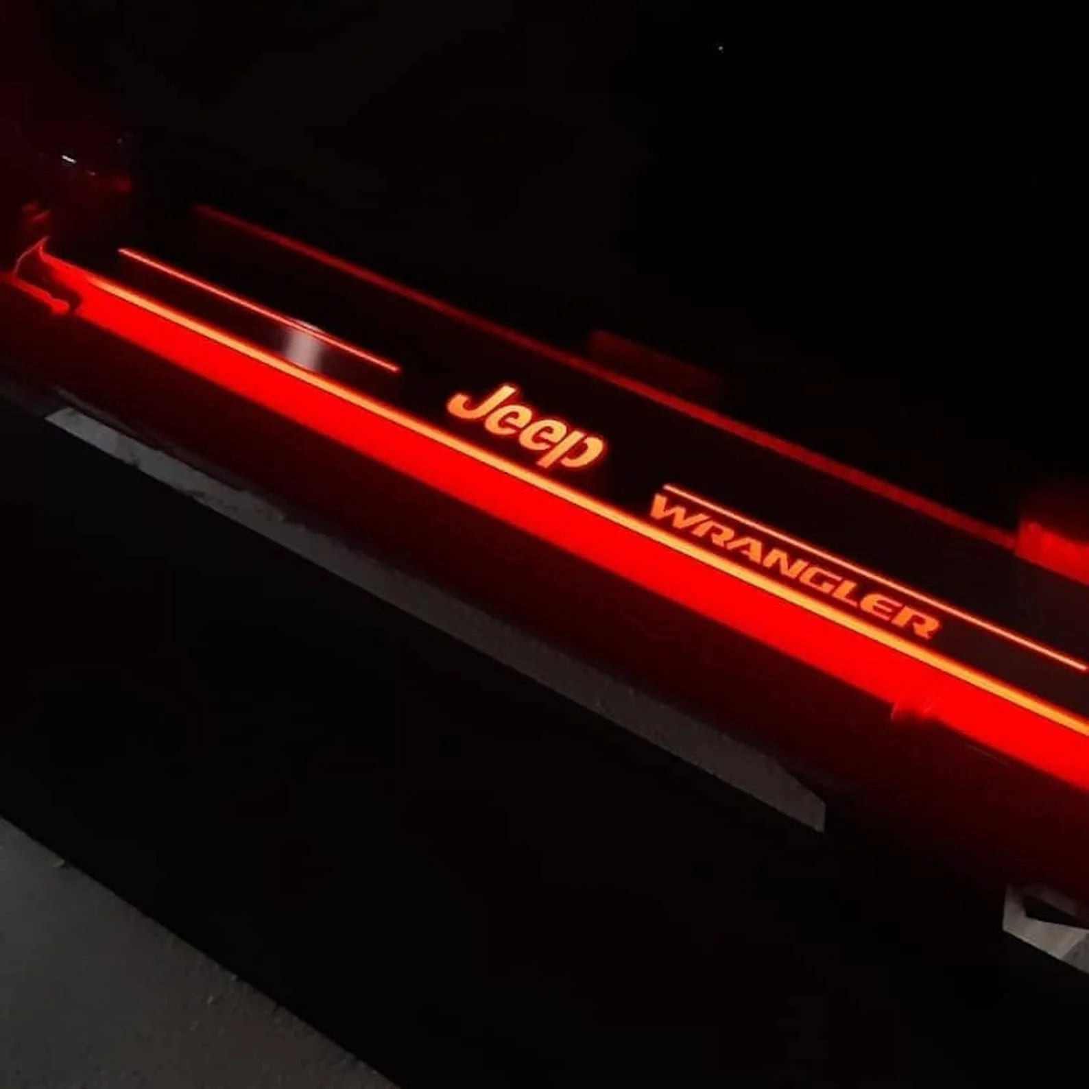 Jeep Wrangler JL 2018+ Auto Door Sills With Logo Jeep Wrangler - Image 7