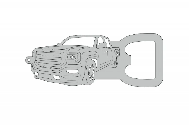 Keychain Bottle Opener for GMC Sierra IV 2013-2019