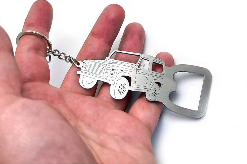 Keychain Bottle Opener for Land Rover Defender I 1983-2016 - Image 2