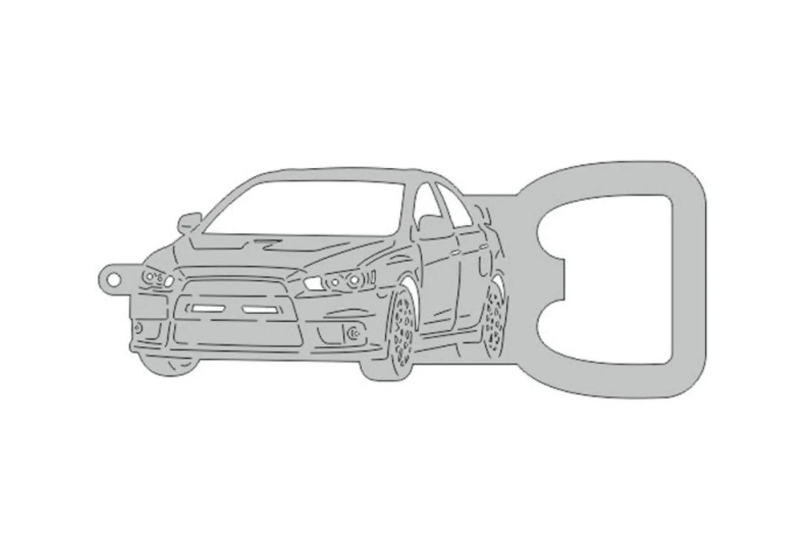 Keychain Bottle Opener for Mitsubishi Lancer Evolution X 2007-2015
