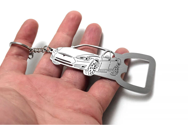 Keychain Bottle Opener for Tesla Model S 2012+ - Image 2