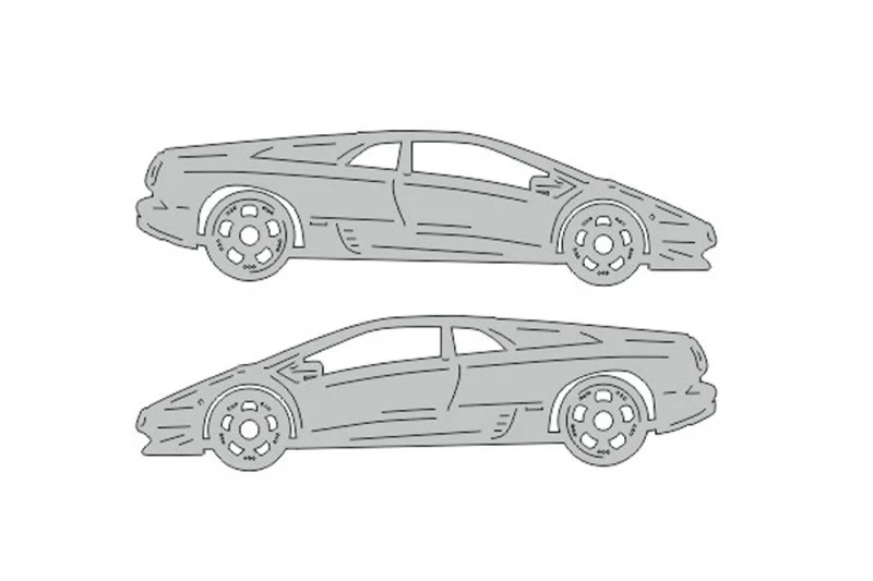 Lamborghini Diablo (1990-2001) Floor Mat Emblem Set – Stainless Steel Badges