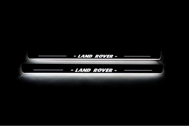 Land Rover Discovery III 2004-2009 LED Door Sill With Logo Land Rover - Image 2