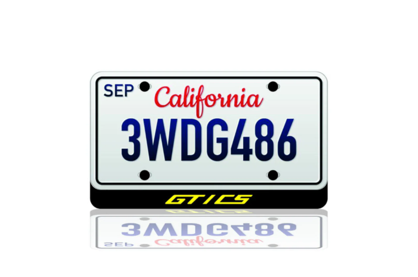 LED License Plate Badge for Mustang GT/CS – Illuminated Emblem for California Special Edition