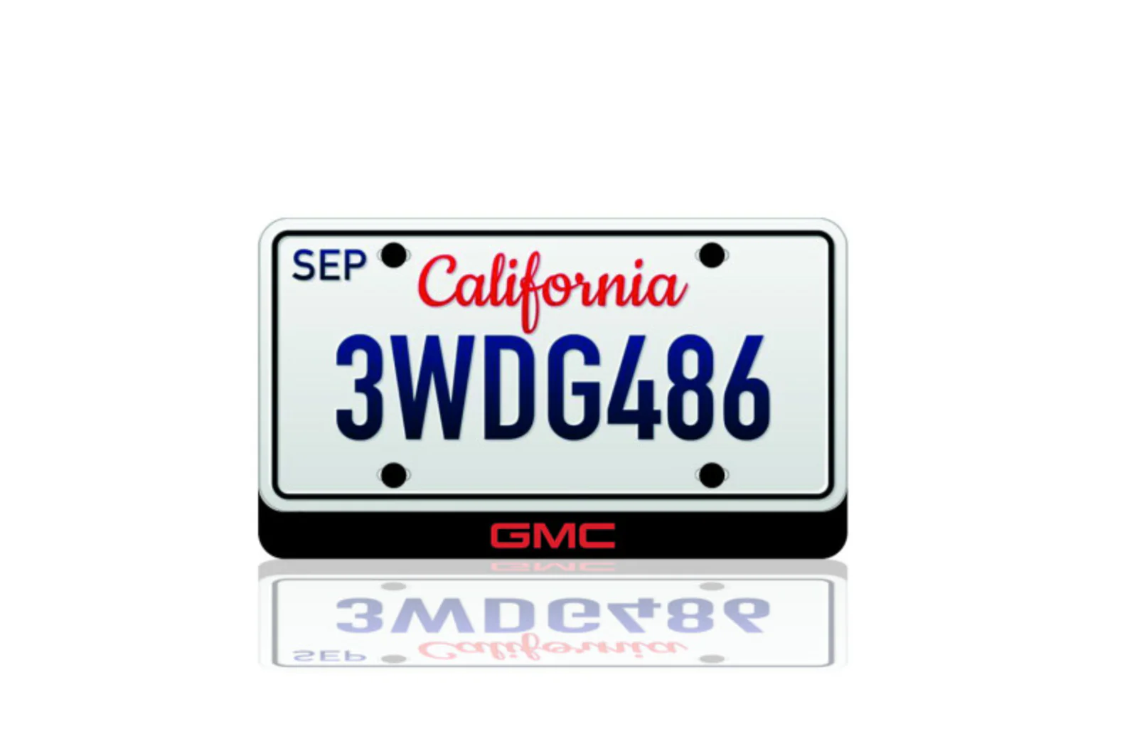 LED License Plate Badge for GMC – Illuminated Emblem for Sierra, Yukon, Denali, and More