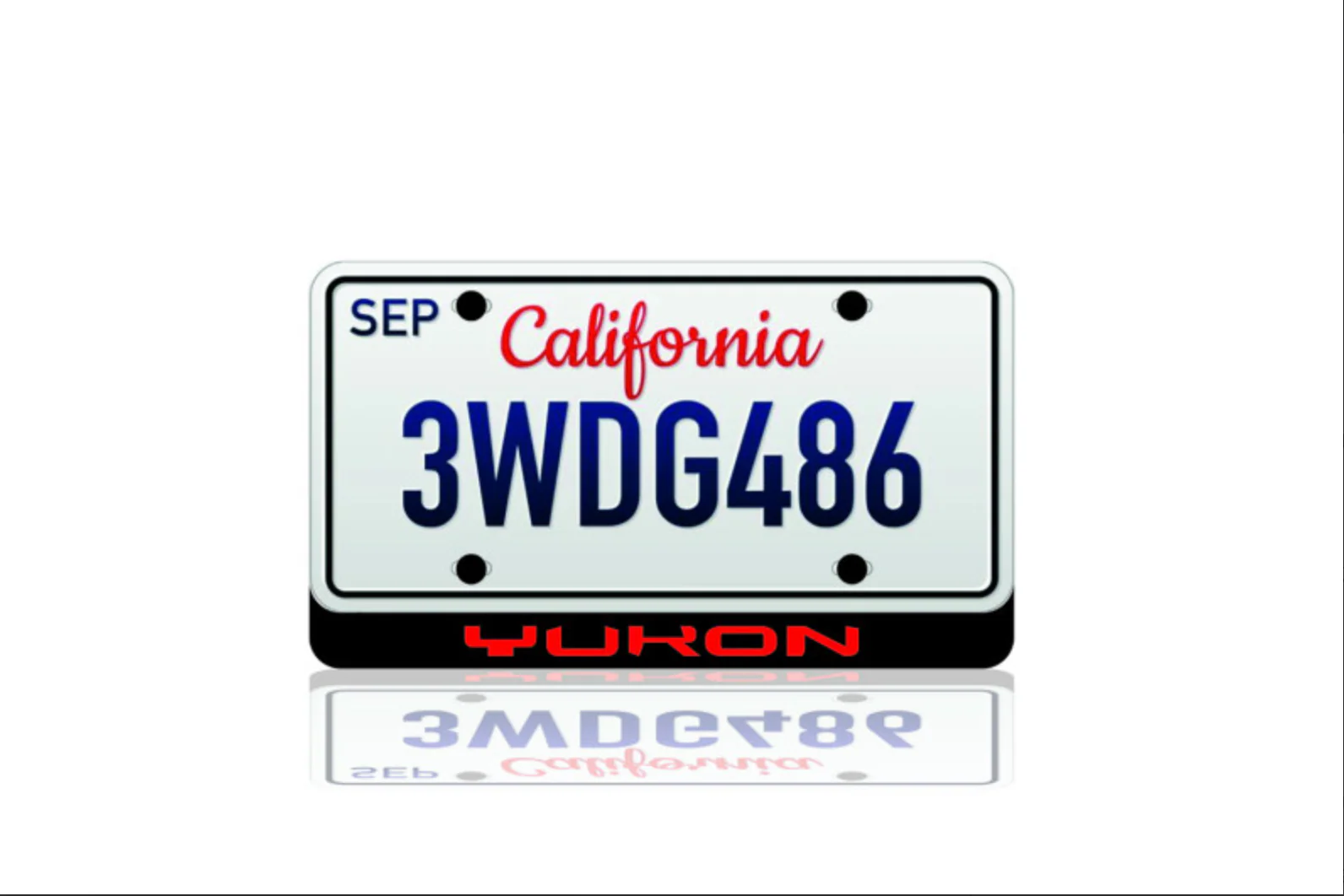 LED License Plate Badge for GMC Yukon – Illuminated Rear Emblem for Denali & SLT