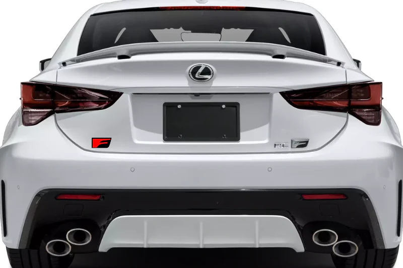 Lexus tailgate trunk rear emblem with F Sport logo (type 4) - Image 2