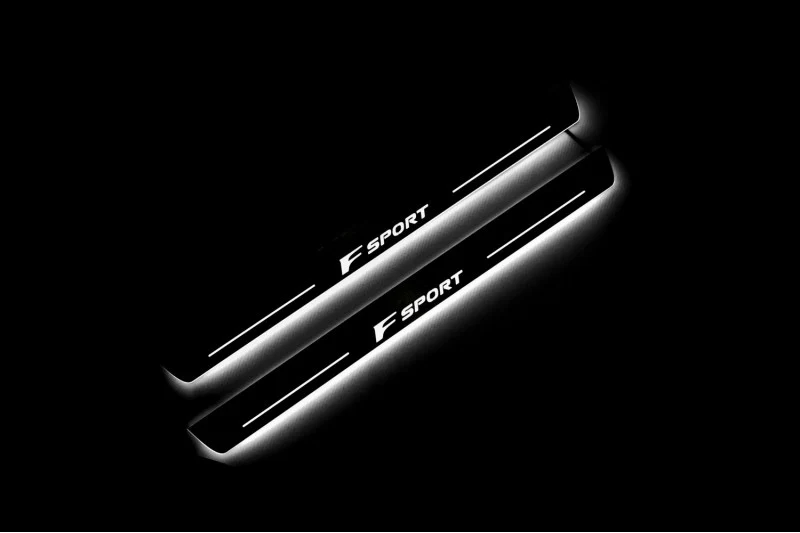 Lexus ES VII 2018+ Door Sill Protectors With Logo F Sport - Image 2
