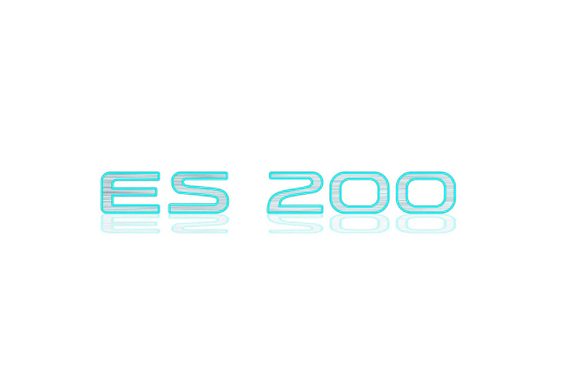 Lexus tailgate trunk rear 3D emblem with ES200 logo (type MIXT) - Image 3