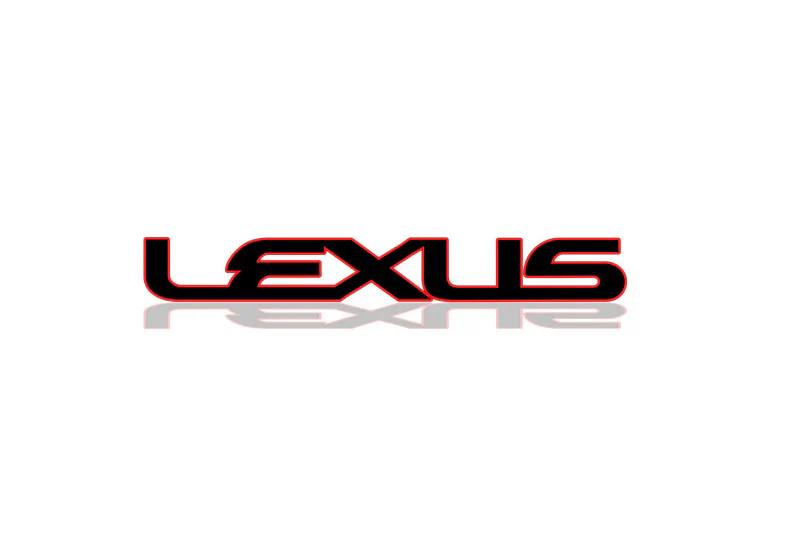 Lexus tailgate trunk rear 3D emblem with Lexus logo (type MIXT) Var. 2
