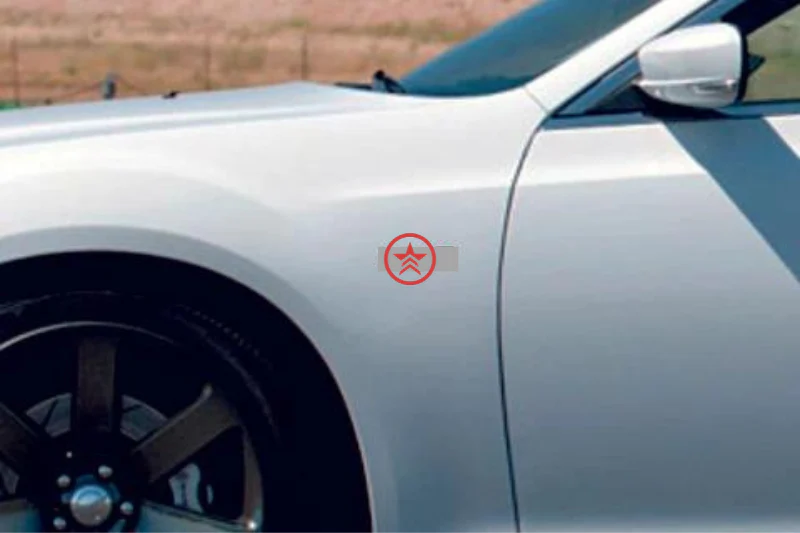Mass Effect RENEGADE emblem (badges) for fenders with RENEGADE logo - Image 2