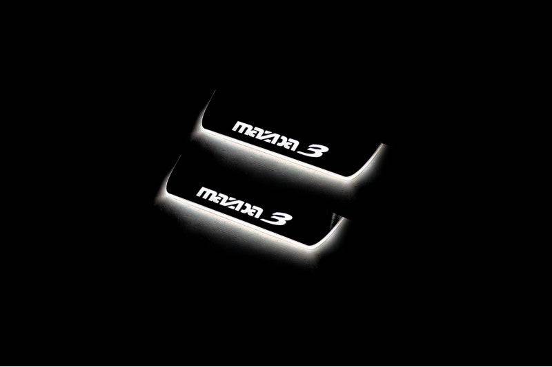 Mazda 3 II 2009-2013 LED Door Sills PRO With Logo Mazda 3 - Image 12