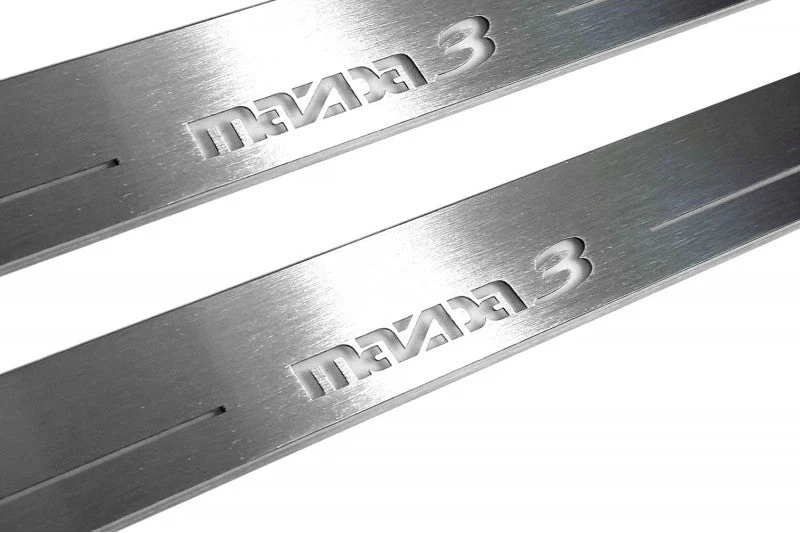 Mazda 3 II 2009-2013 LED Door Sills PRO With Logo Mazda 3 - Image 8