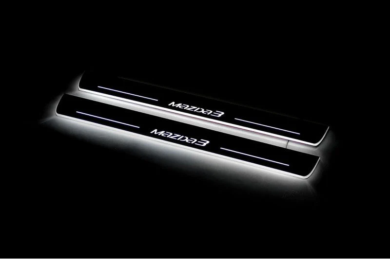 Mazda 3 III 2013-2019 Car Door Sill With Logo Mazda 3 - Image 3