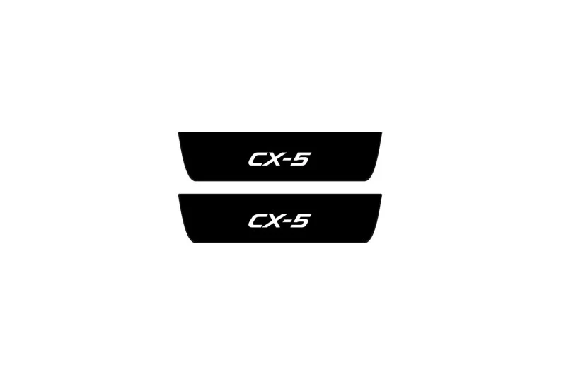 Mazda CX-5 I 2012-2017 Led Door Sill Pro With Logo CX-5 (Premium Painting) - Image 2