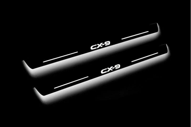Mazda CX-9 II 2016+ LED Car Door Sill With Logo CX-9