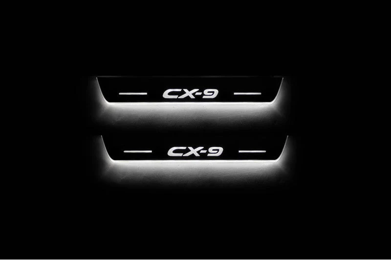 Mazda CX-9 II 2016+ LED Car Door Sill With Logo CX-9 - Image 10