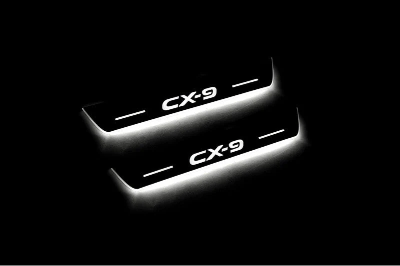Mazda CX-9 II 2016+ LED Car Door Sill With Logo CX-9 - Image 9