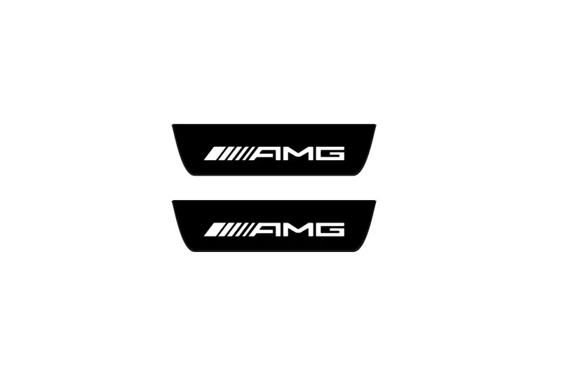 Mercedes A W177 2018+ Led Door Sill Pro With Logo AMG (Premium Painting) - Image 2