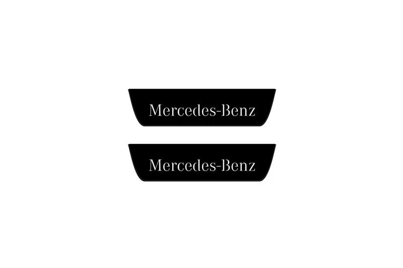 Mercedes A W177 2018+ Led Door Sill Pro With Logo Mercedes-Benz (Premium Painting) - Image 2