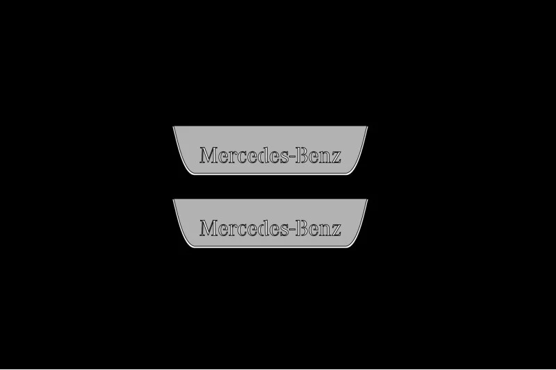 Mercedes A W177 2018+ LED Door Sills PRO With Mercedes-Benz Logo - Image 10