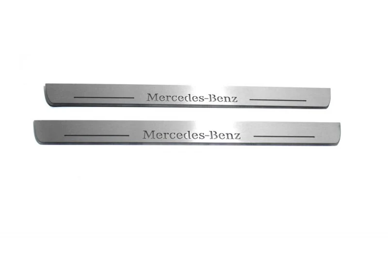 Mercedes C W205 2014-2021 LED Door Sills PRO With Mercedes-Benz Logo - Image 6