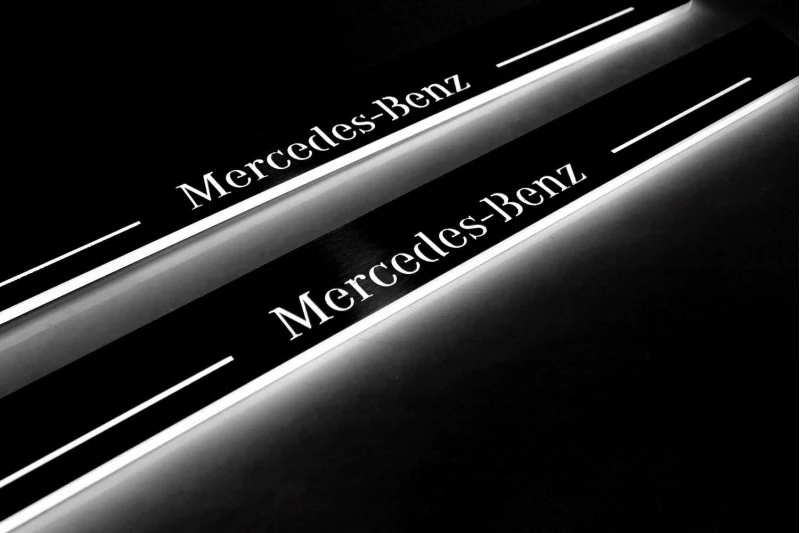 Mercedes CLA-Class II W118 2019+ Door Sill Led Plate With Mercedes-Benz Logo - Image 4