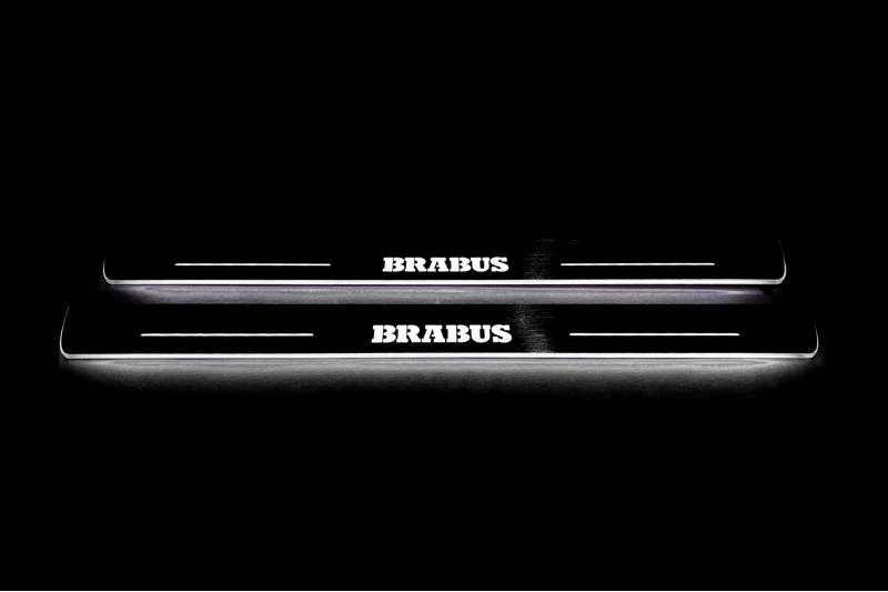 Mercedes CLS-Class II (C218) 2010-2018 Auto Door Sill Plates With Logo Brabus - Image 3
