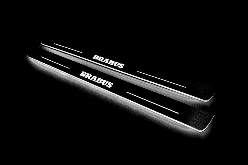 Mercedes CLS-Class II (C218) 2010-2018 Auto Door Sill Plates With Logo Brabus - Image 4