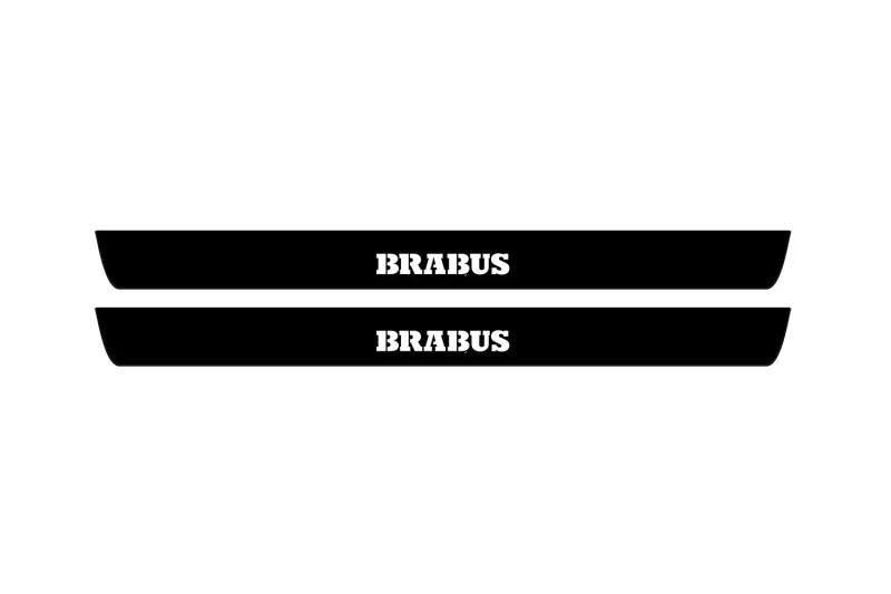 Mercedes CLS-Class II (C218) 2010-2018 Led Door Sill Pro With Logo Brabus (Premium Painting)