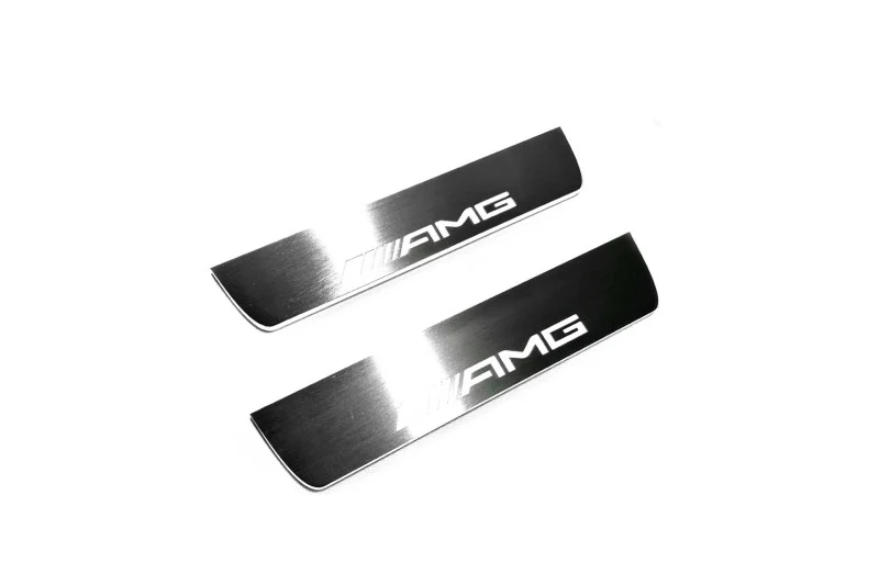 Mercedes E W211 2002-2009 LED Door Sills With AMG Logo - Image 12