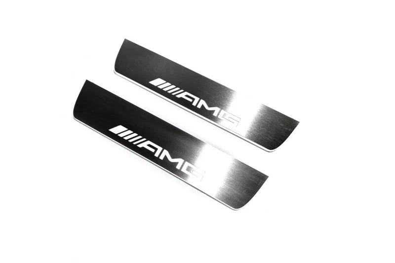 Mercedes E W211 2002-2009 LED Door Sills With AMG Logo - Image 14