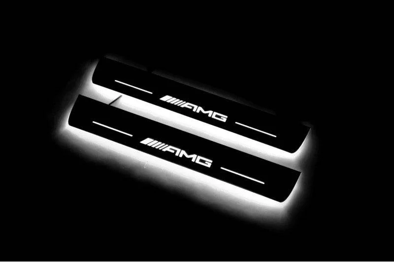Mercedes E W213 2016-2023 Auto Door Sills With Logo AMG - Image 3