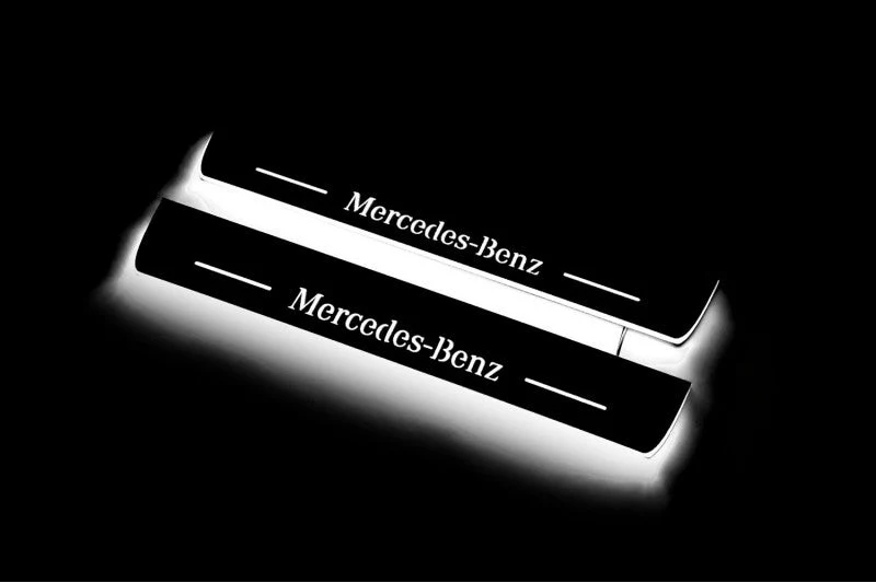 Mercedes E W213 2016-2023 Door Sill Protectors With Logo Mercedes-Benz - Image 3