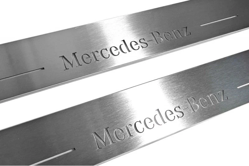 Mercedes E W213 2016-2023 Door Sill Protectors With Logo Mercedes-Benz - Image 8