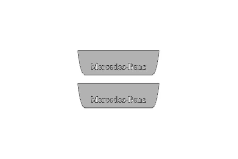 Mercedes E W213 2016-2023 Door Sill Protectors With Logo Mercedes-Benz - Image 9