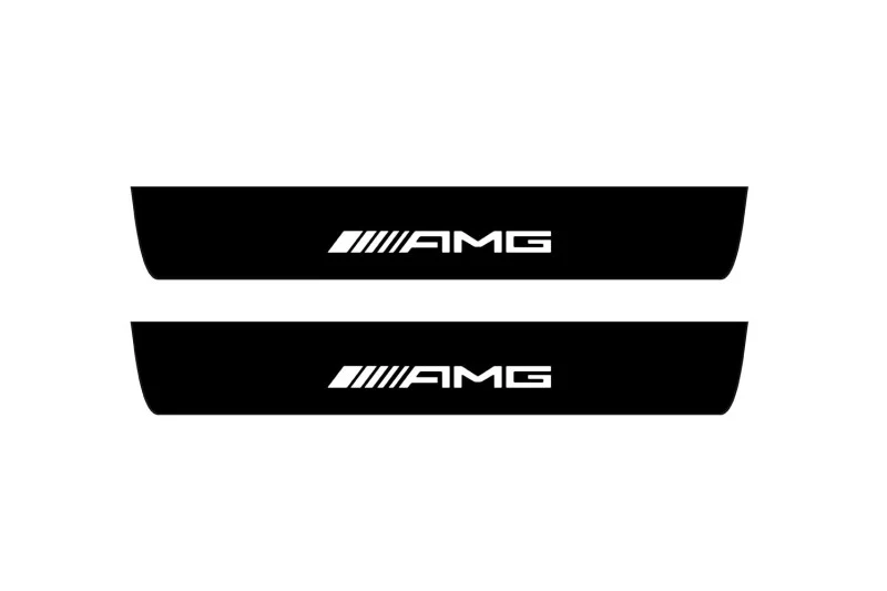 Mercedes EQE V295 2022+ Led Door Sill Pro With Logo AMG (Premium Painting)