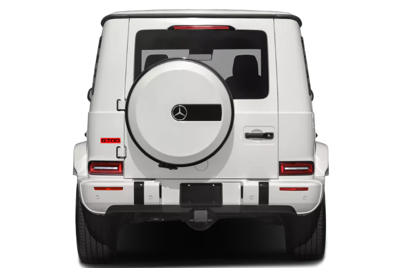 Mercedes G-Class Emblem & Badge Set - Grille and Tailgate G700 logo (Type 2) - Image 3