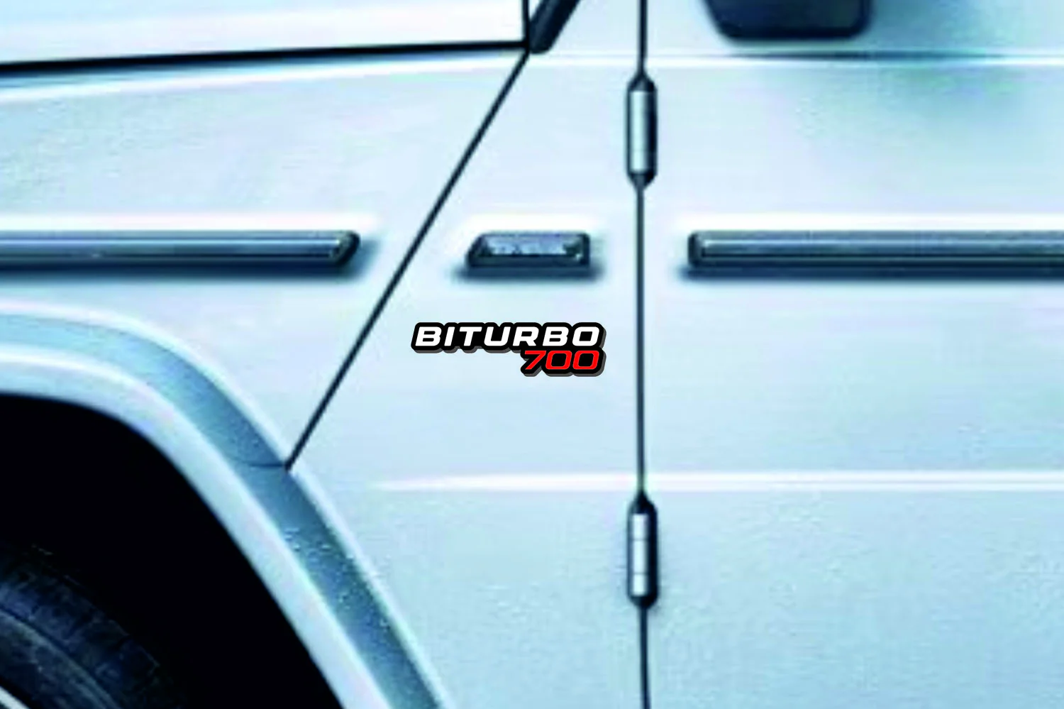 Mercedes G-Class Emblem & Badges set with BiTurbo G700 logo - Image 5