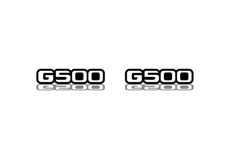 Mercedes G-Class Emblem & Badges set with G500 logo - Image 3