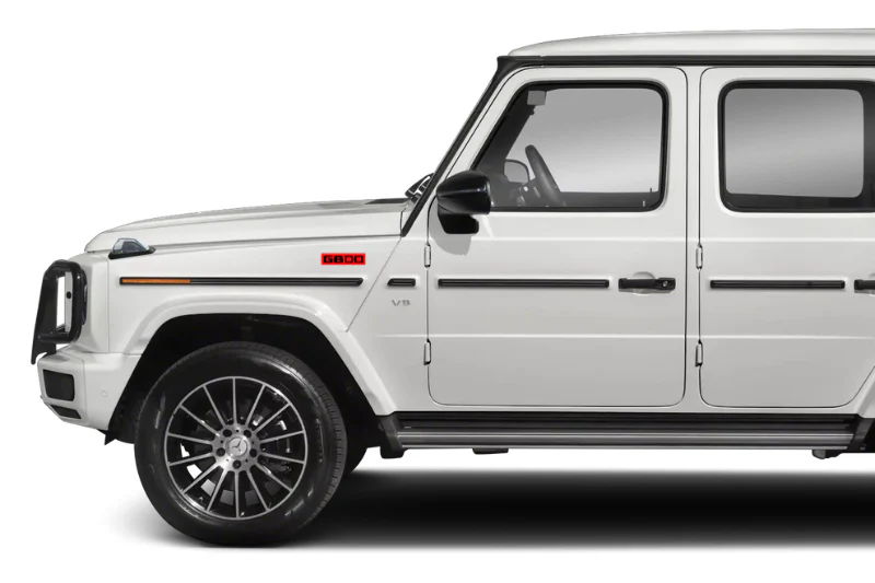 Mercedes G-Class Emblem & Badges set with G800 logo (Type 2) - Image 5
