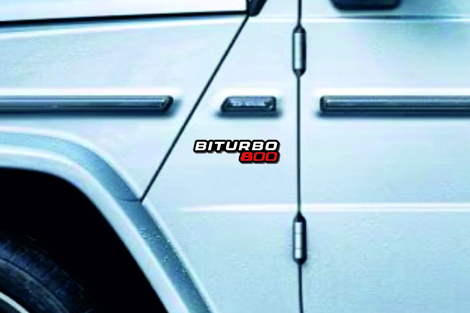 Mercedes G-Class emblem for fenders with BiTurbo G800 logo - Image 2